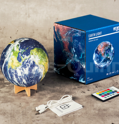 Lámpara 3D Planeta Tierra